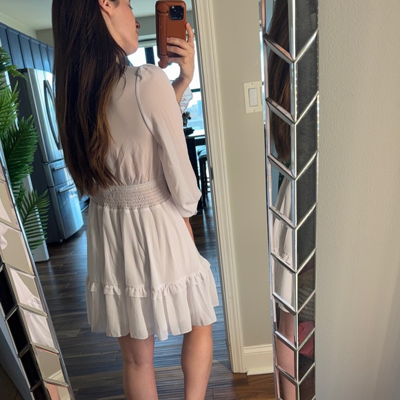 White Wrap Dress Small - Picture 2 of 2